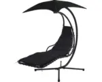 Hornbach Schwingsessel Gartenliege Liegestuhl Sonnenliege Honolulu 150 cm Stahl schwarz