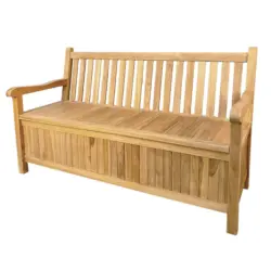 Gartenbank in Teakfarben