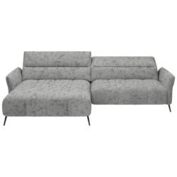 Ecksofa in Webstoff Grau