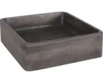 Hornbach Aufsatzwaschbecken aus Beton Marba eckig 40x40 cm anthrazit