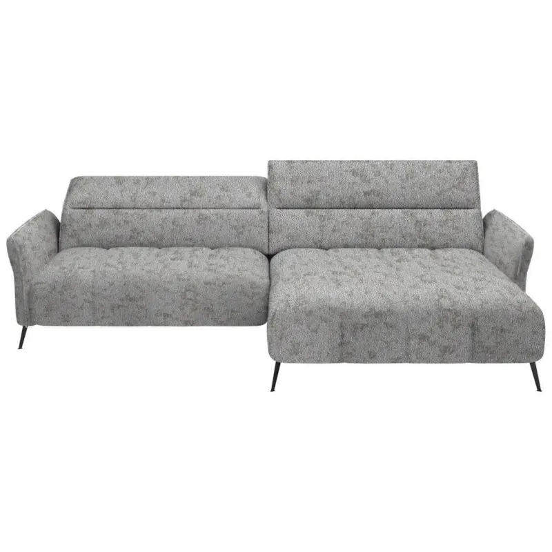 Ecksofa in Webstoff Grau