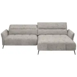 Ecksofa in Webstoff Beige