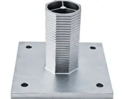 Aufschraubkonsole Alu 15x10x15 cm silber