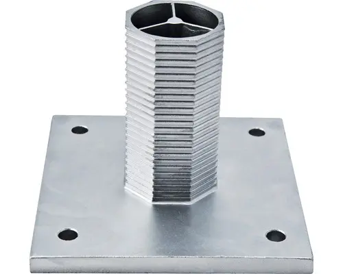 Aufschraubkonsole Alu 15x10x15 cm silber