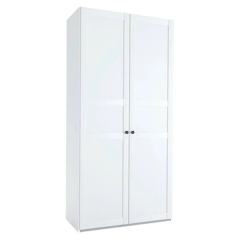 Drehtürenschrank in Weiß