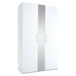 Drehtürenschrank in Weiß