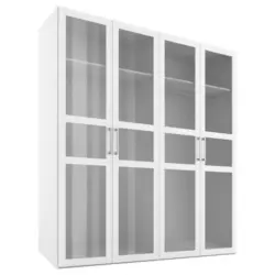 Dreht&uuml;renschrank in Wei&szlig;