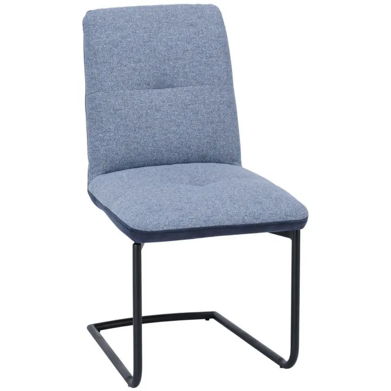 Schwingstuhl in Stahl Flachgewebe