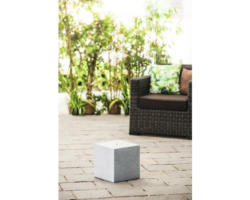 Sockel 'Cube Grey' 31 x 31 x 31 cm aus Granit, grau
