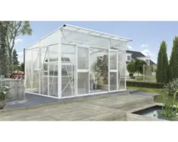 Gewächshaus Vitavia Aphrodite 11500 Hohlkammerplatten 10 mm 275x396 cm weiß