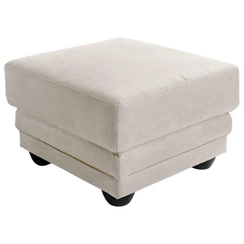 Hocker in Textil Sandfarben