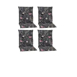 Sesselauflage in Grau Vogel