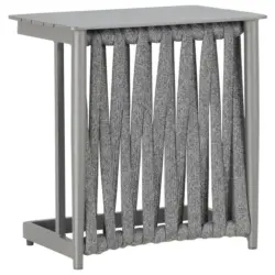 Beistelltisch in Metall, Textil