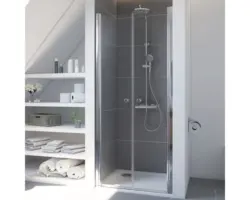 Pendeltür für Nische Breuer Elana 900x2000 mm Echtglas Klar hell alunatur