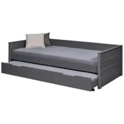 Ausziehbett 90/200 cm in Grau