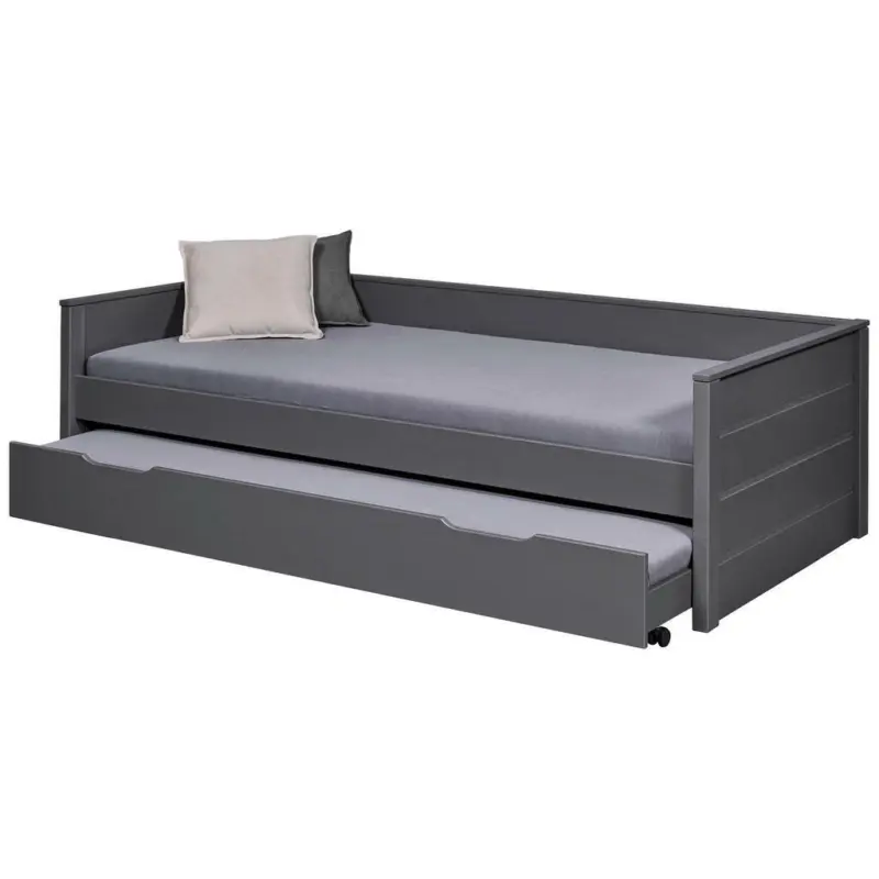 Ausziehbett 90/200 cm in Grau