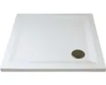 Hornbach Extraflache Duschwanne Breuer Q72 FlatLine Design 90x90x3,5 cm weiß