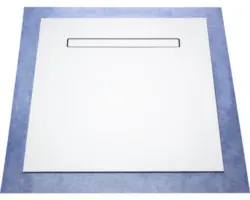 Bodenenebenes Duschelement-Set Wesko Drain 90x90x4,7 cm waagerecht