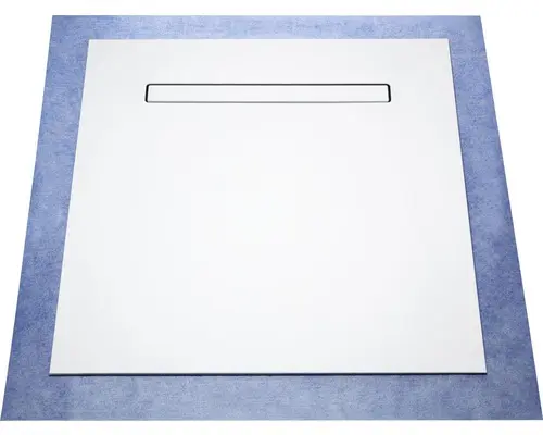 Bodenenebenes Duschelement-Set Wesko Drain 90x90x4,7 cm waagerecht