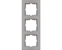 Abdeckrahmen 3-fach Kopp Athenis 55 stahlfarben 402747550