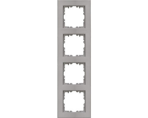 Abdeckrahmen 4-fach Kopp Athenis 55 stahlfarben 402847553