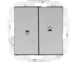 Jalousieschalter Kopp Athenis 55 stahlfarben 588547559