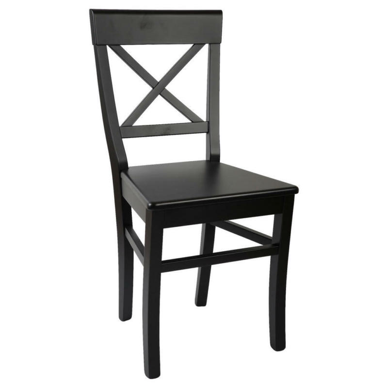 Stuhl in Holz Schwarz