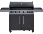 Hornbach Gasgrill Enders Boston 6 Brenner+Seitenbrenner 166,5 x 60 x 115 cmschwarz inkl. Deckelthermometer, Grillrost, Warmhalterost, Seitenablage Grillrost Edelstahl