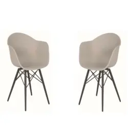 Loungesessel in Metall, Kunststoff Anthrazit, Grau