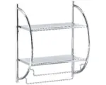 Hornbach Wandregal Form & Style mit 2 Ablagen 45x25 cm chrom