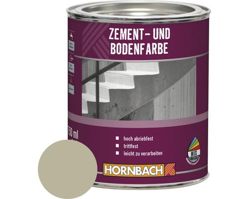 HORNBACH Zementfarbe Bodenfarbe RAL 7032 kieselgrau 750 ml