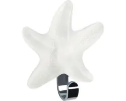 Bad-Dekor Haken Spirella Seestern weiß