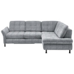 Ecksofa in Webstoff Grau