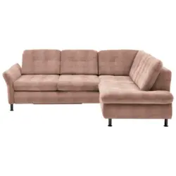 Ecksofa in Webstoff Orange