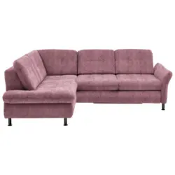 Ecksofa in Webstoff Rot