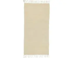 Fleckerl-Teppich Chenille natur 60x120 cm