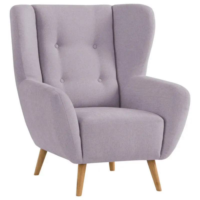 Sessel in Flachgewebe Lila