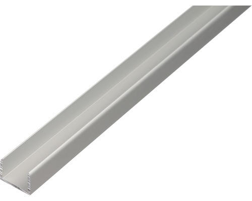 U-Profil Aluminium silber 8,9 x 10 x 1,5 mm 1,5 mm , 2 m