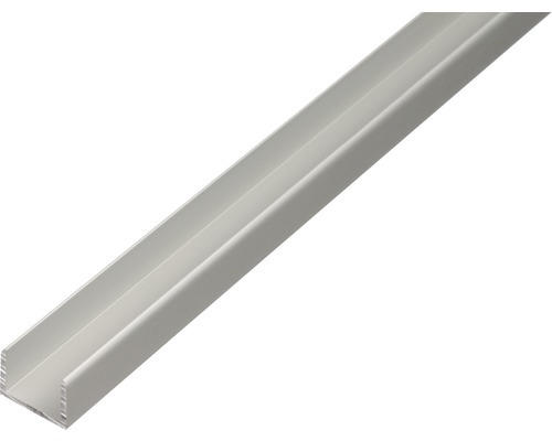 U-Profil Aluminium silber 19,9 x 15 x 2 mm 2,0 mm , 1 m