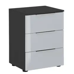 Nachtk&auml;stchen in Anthrazit, Grau