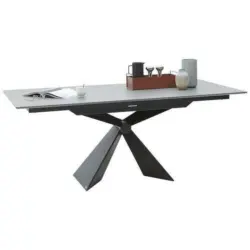 Esstisch in Metall, Keramik 180/90/77 cm