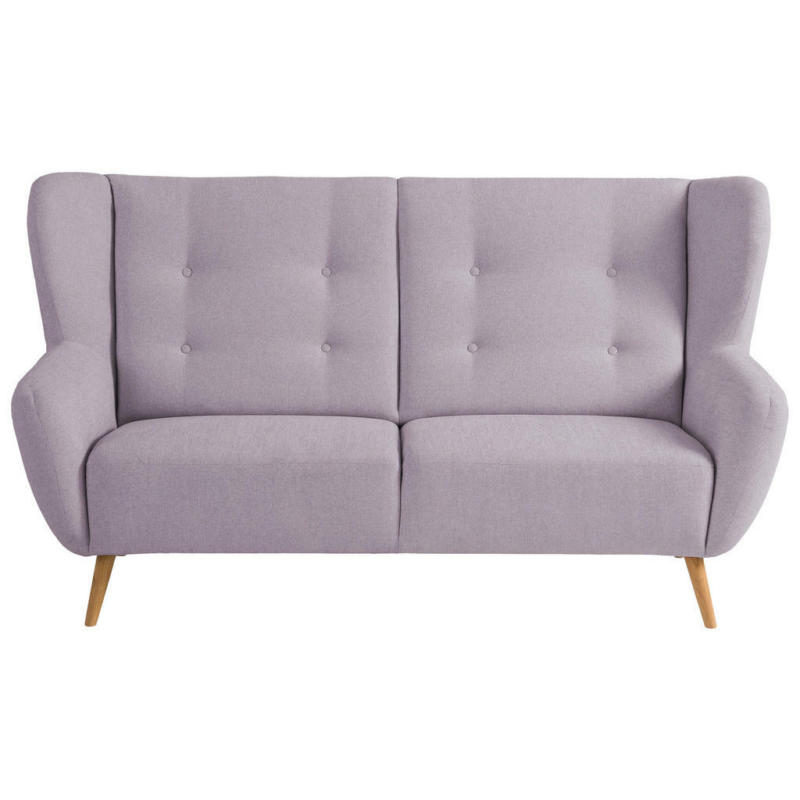 Dreisitzer-Sofa in Flachgewebe Lila