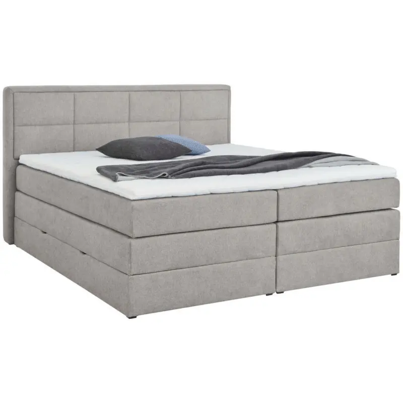 Boxspringbett 200/200 cm in Grau