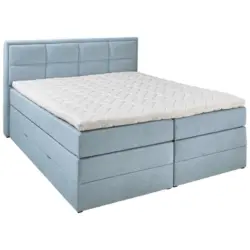 Boxspringbett 180/200 cm in Türkis