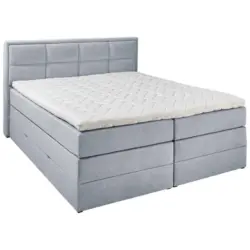 Boxspringbett 140/200 cm in Hellgrau