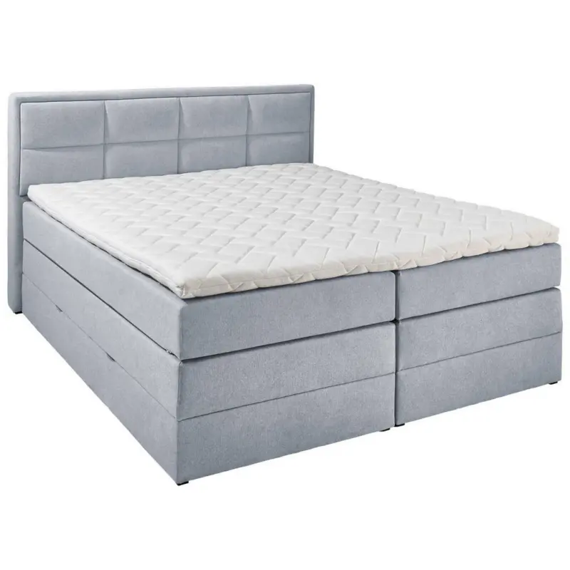Boxspringbett 140/200 cm in Hellgrau