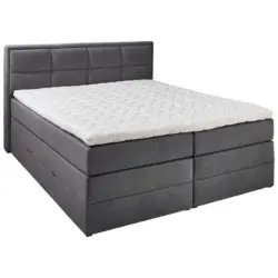 Boxspringbett 200/200 cm in Anthrazit