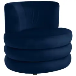 Designsessel in Flachgewebe Royalblau