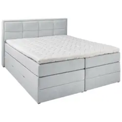 Boxspringbett 140/200 cm in Greige