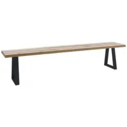 Sitzbank 220/45/40 cm in Anthrazit, Wildeiche